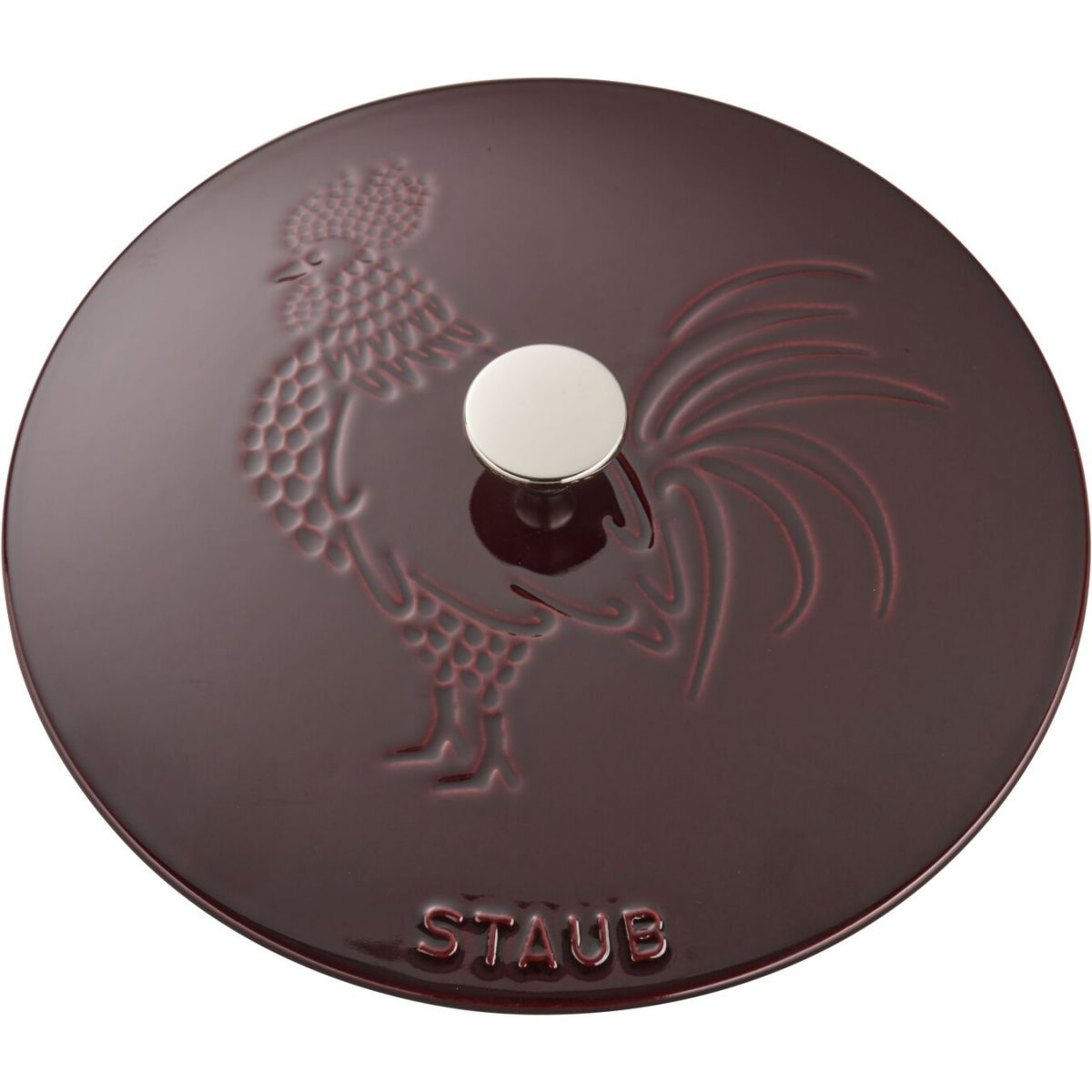 Staub Cast Iron Rooster Cocotte 24 cm 10