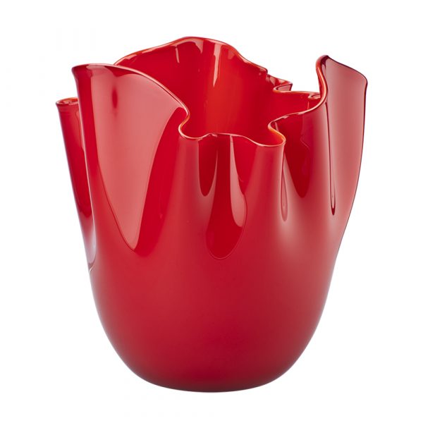 VENINI Vase Fazzoletto Red H 31 cm
