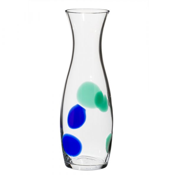 CARLO MORETTI Carafe/Vase en Cristal de Murano Vert-Bleu