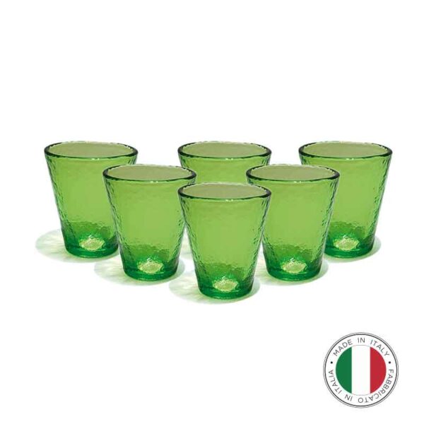 YALOS-Happy-Drink-Set-6-Bicchieri-Verde
