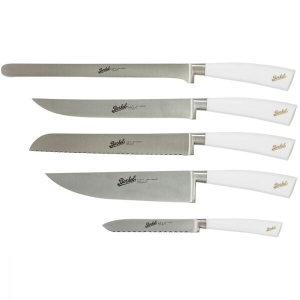 BERKEL Jeu de 5 Couteaux de Chef Elegance Blanc