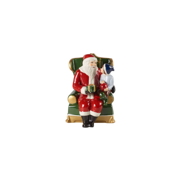 VILLEROY & BOCH Jouet de Noël Père Noël en fauteuil 10x15 cm