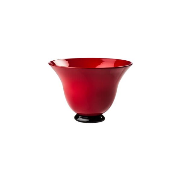 VENINI Vase Années Trente Rouge H17,5