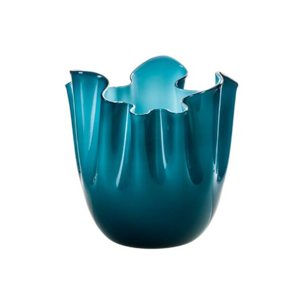 VENINI Vase Fazzoletto Orizzonte et Acquamare H 13.5 cm