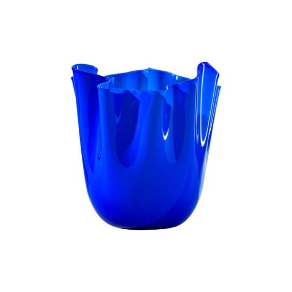 VENINI Fazzoletto Vase Sapphire H 13.5 cm