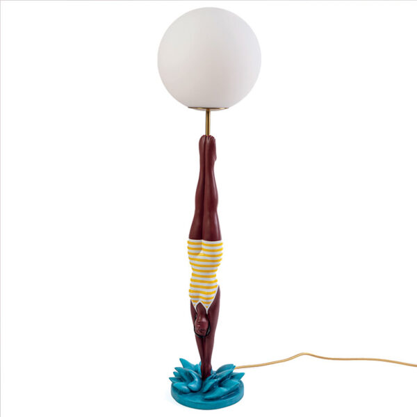 SELETTI Led Lampe Lady Diver Gelb