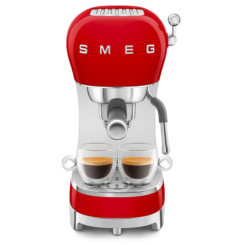 SMEG Cafetera Espresso Manual Roja - Erresse Shop