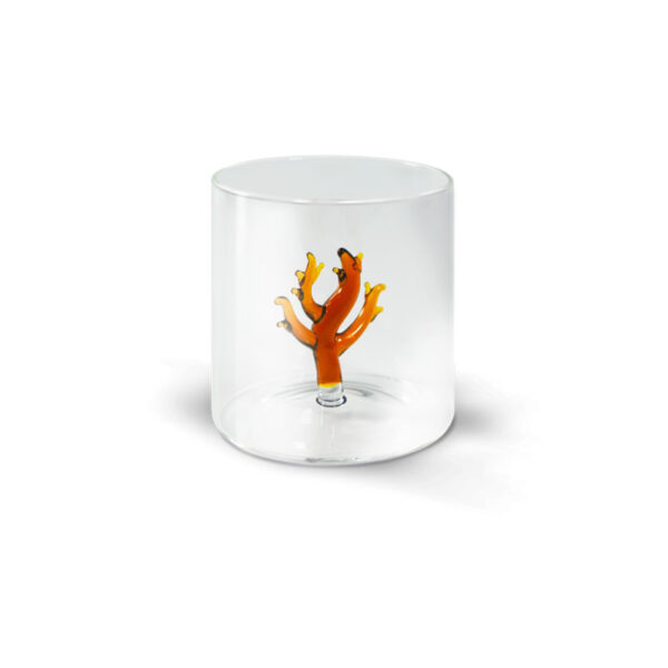 WD LIFESTYLE Glass Tumbler Coral