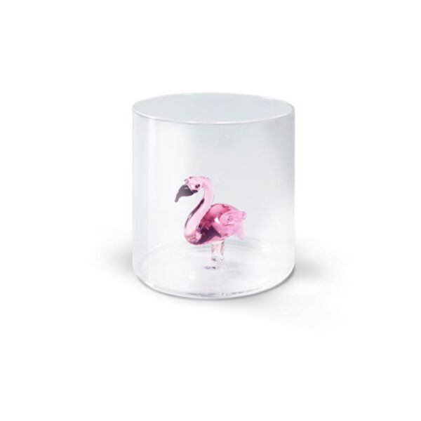 WD LIFESTYLE Vaso de Cristal Flamingo