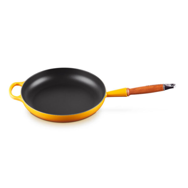 LE CREUSET Cast Iron Shallow Frying Pan with Handle 28 cm Nectar