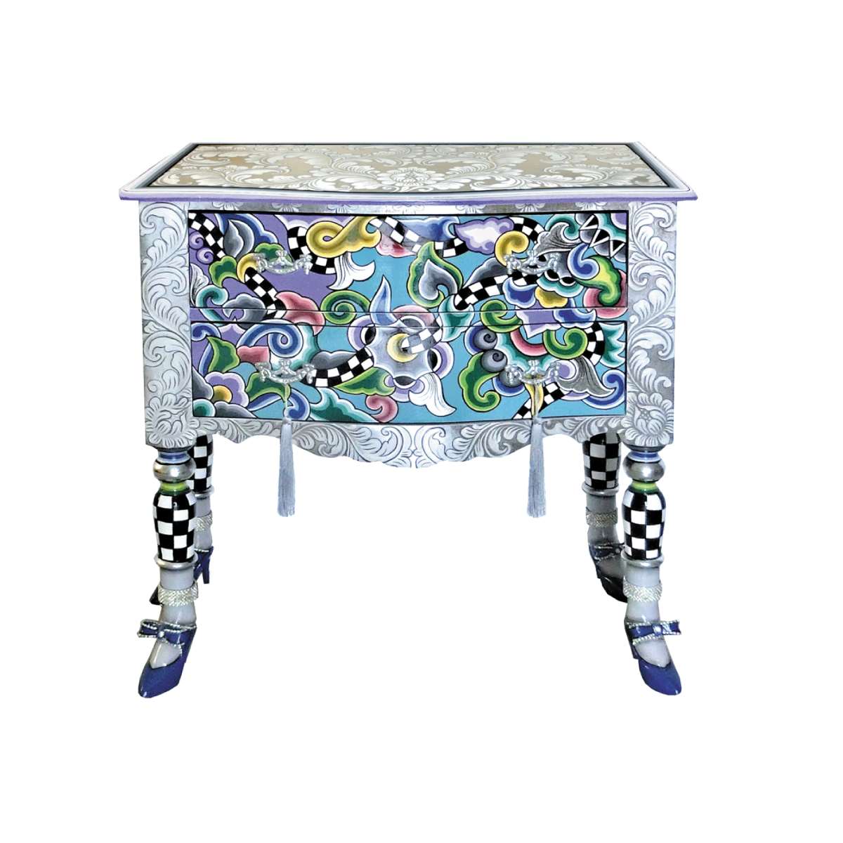 TOM'S DRAG Silver Line Cassettiera Versailles M