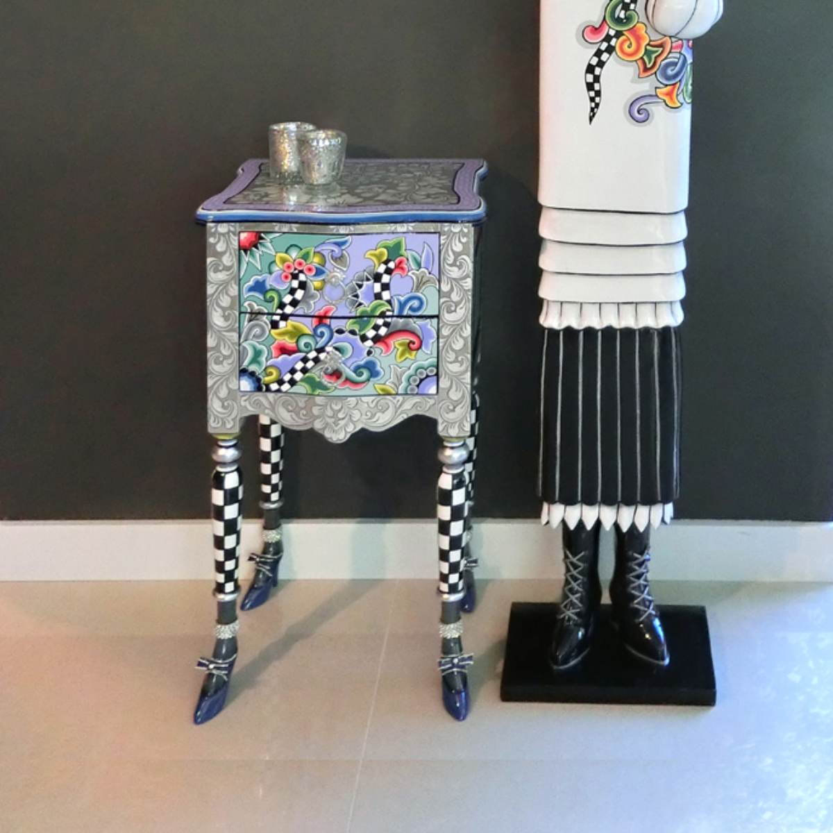 TOM'S DRAG Silver Line Cassettiera Versailles S 3