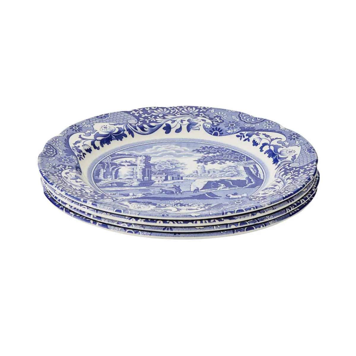 PORTMEIRION Blue Italian Set 4 Piatti Piani 3